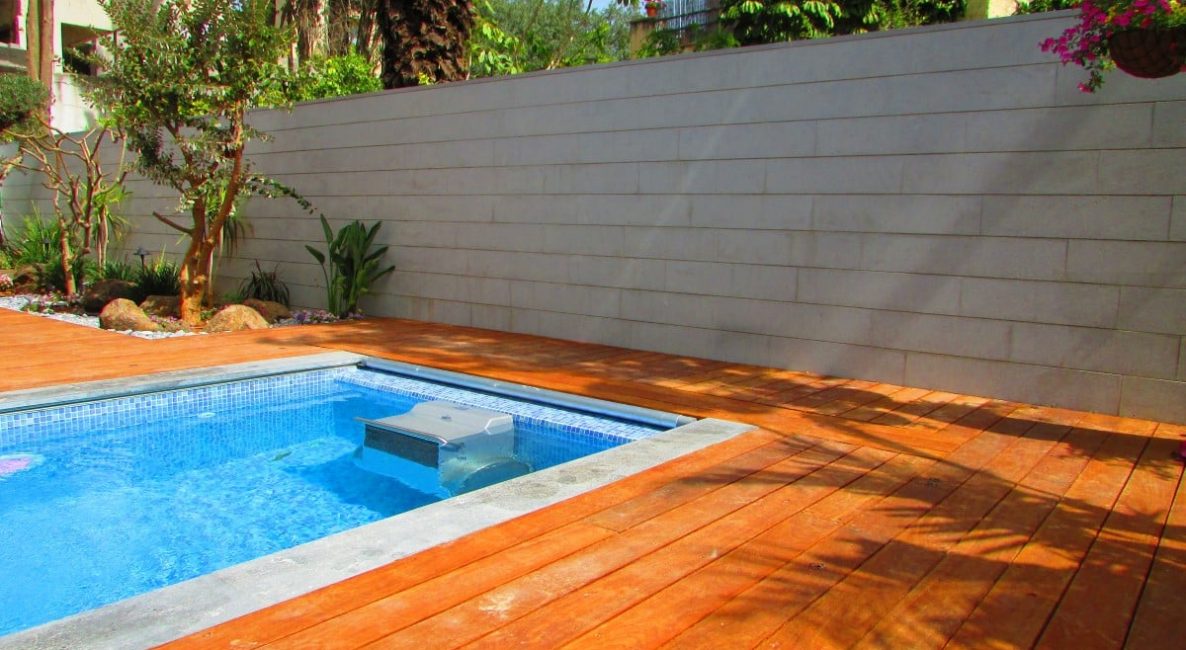 חיפוי דק לתא גלילה בריכת סקיימר